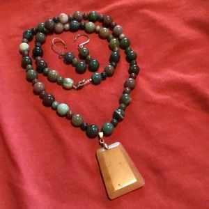 Necklace and earrings set